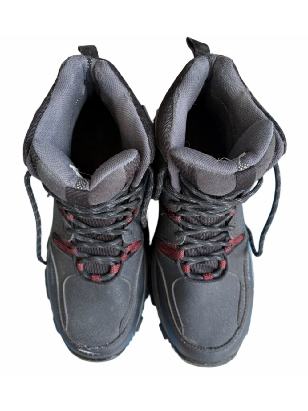 Men's Columbia Lifttop II Omni-Heat Boots Size 10.5 Black Red - Picture 5 of 8